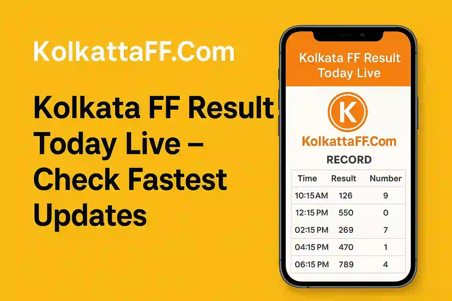 Kolkata FF Fatafat Result Today Live