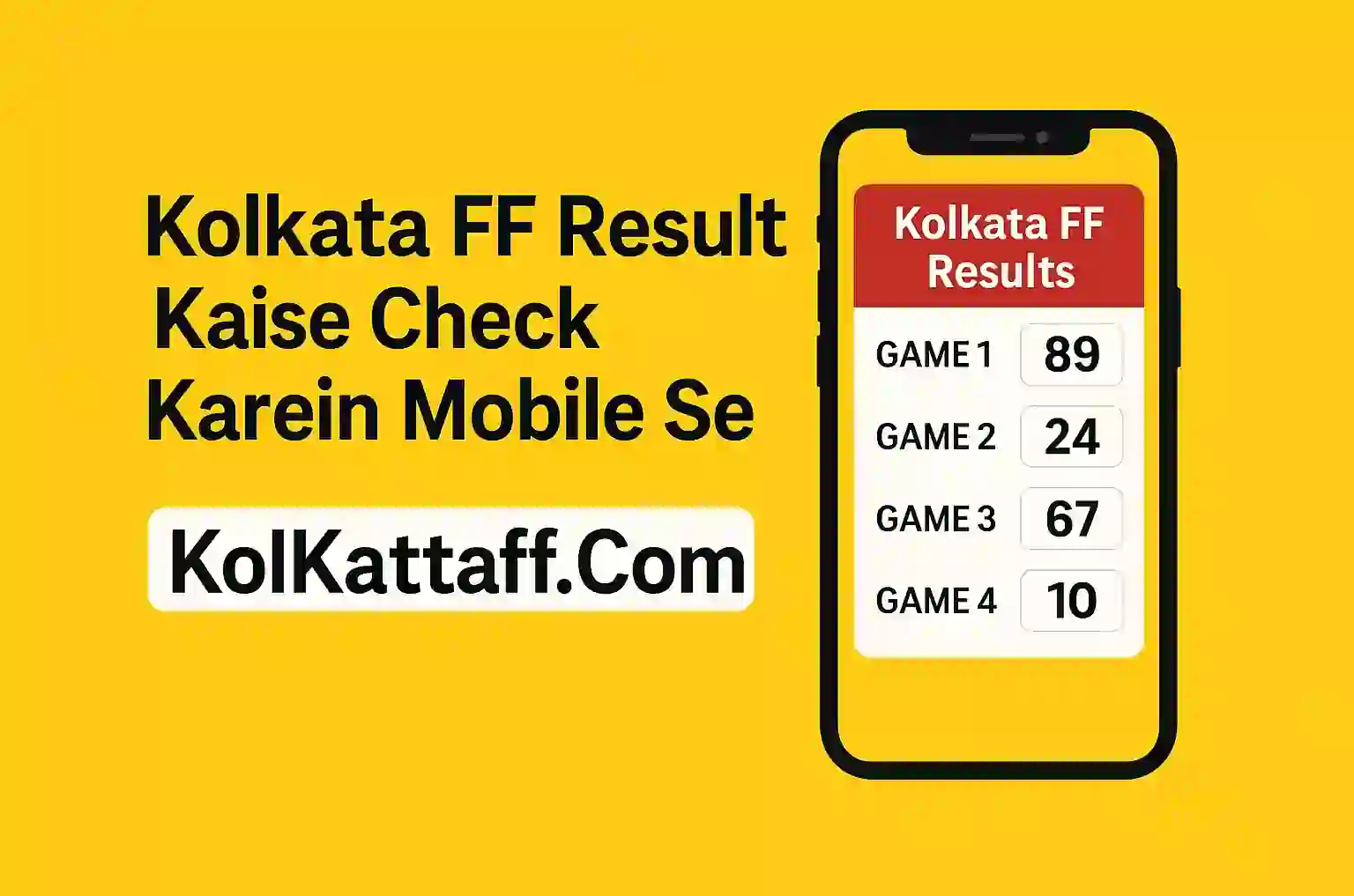 Kolkata FF Result Kaise Check Karein