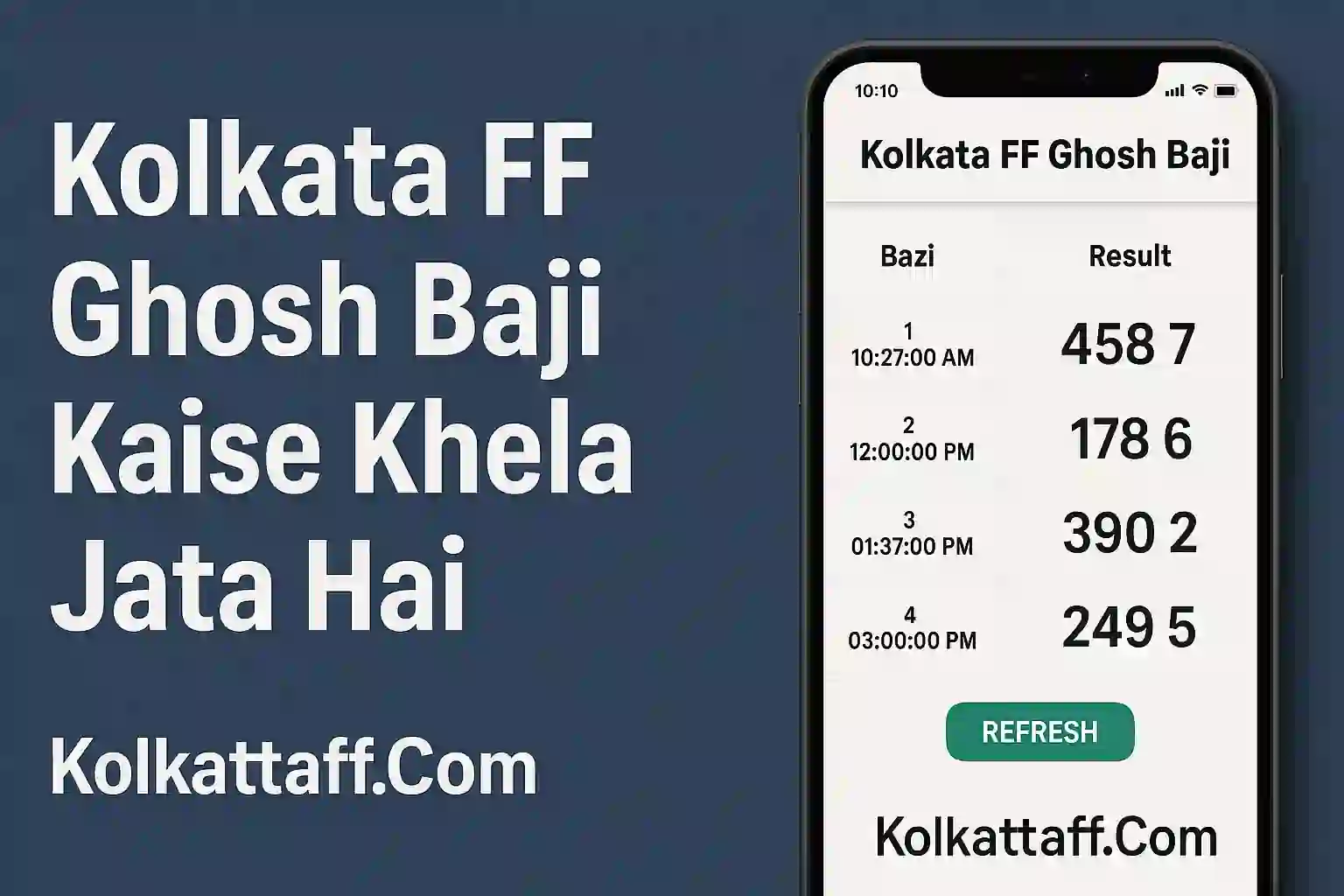 Kolkata FF Ghosh Baji Kaise Khela Jata Hai (1)